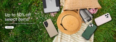 OtterBox homepage banner for spring sale